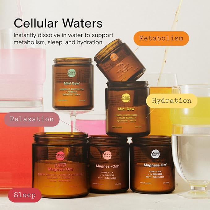 Moon Juice - Mini Dew Electrolytes Powder - Pomelo Grapefruit (30 Servings) - 2in1 Electrolytes & Minerals - Hydration Powder - Magnesium, Calcium, Potassium & Pink Salt - Sugar Free, Vegan, Non GMO-VivaGrace Women