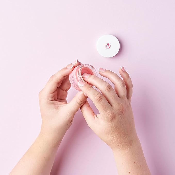 W7 Sweet Dreams Overnight Strawberry Lip Mask - Vitamin E, Aloe Vera and Grape Seed Oil - For Hydrated, Full Looking & Irresistible Lips - 2 Pack - 0.40 Fl Oz-VivaGrace Women