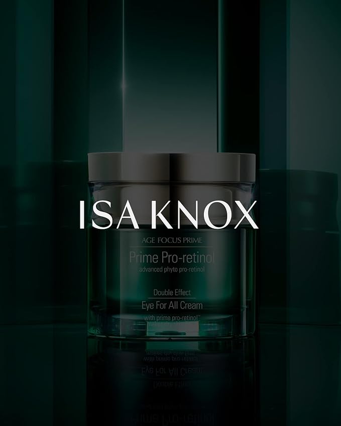 Isa Knox AGE FOCUS Prime Double Effect Eye For All Cream Set (3.4fl oz) - Korean Skincare Set, Lightweight Rich Eye Cream, Toner, Emulsion with Daytime Retinol,-VivaGrace Women