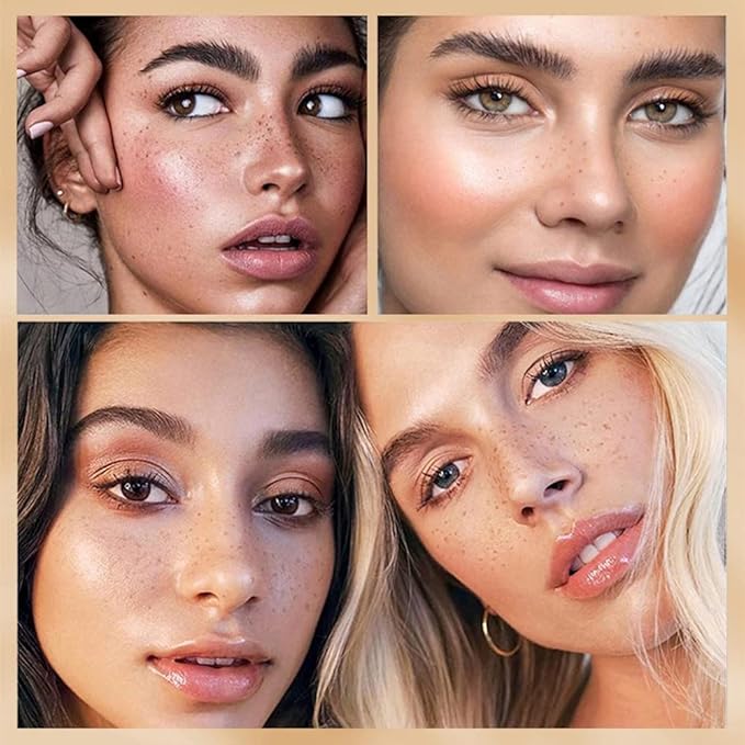 Freckle Pen 4 Colors Natural Freckle Pen Fake Freckle Pen Waterproof Long Lasting Soft Spots Natural Relaxing Sun Makeup (Light Brown)-VivaGrace Women