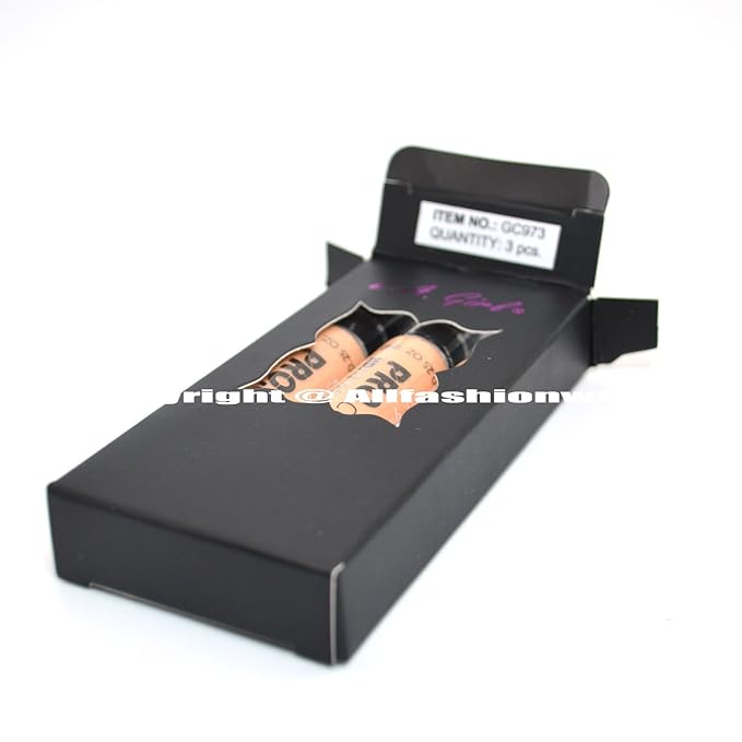 LA Girl Pro Concealer 3 x GC973 Creamy Beige HD. High Definition Liquid Concealer + FREE EARRING-VivaGrace Women