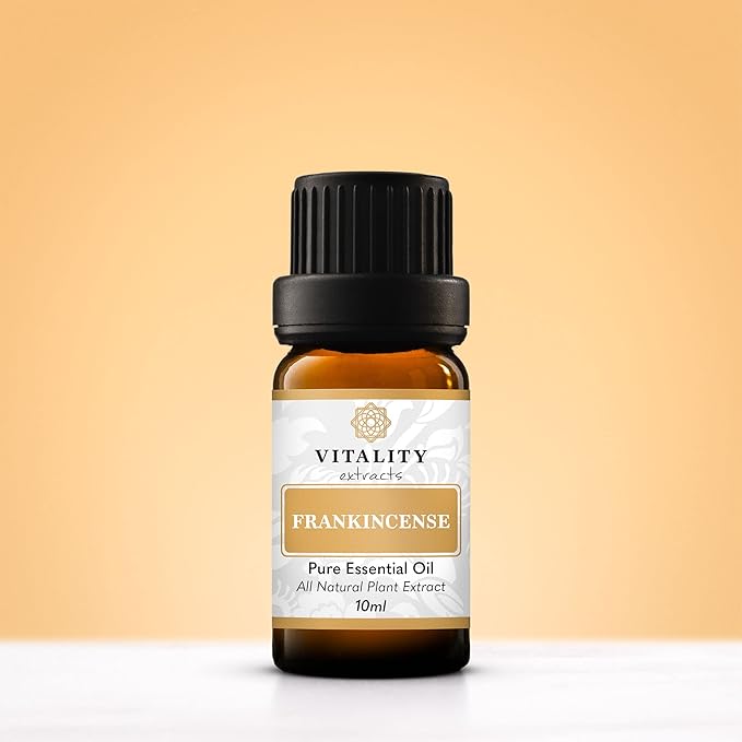 Vitality Extracts Frankincense Essential Oil - 10ml, Boswellia Serrata, Aromatherapy, Skin Care, Natural Calm, Rest & Relaxation, Yoga, Comfort-VivaGrace Women