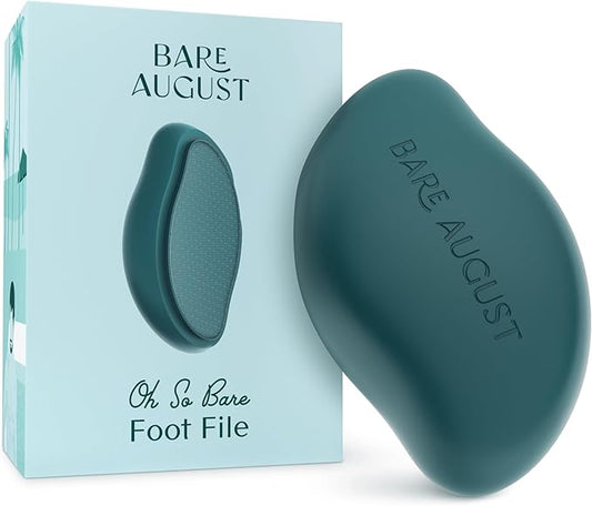Bare August Glass Foot File Callus Remover- Heel Scraper & in Shower Foot Scrubber Dead Skin Remover - Pedicure Foot Buffer for Soft Feet-VivaGrace Women