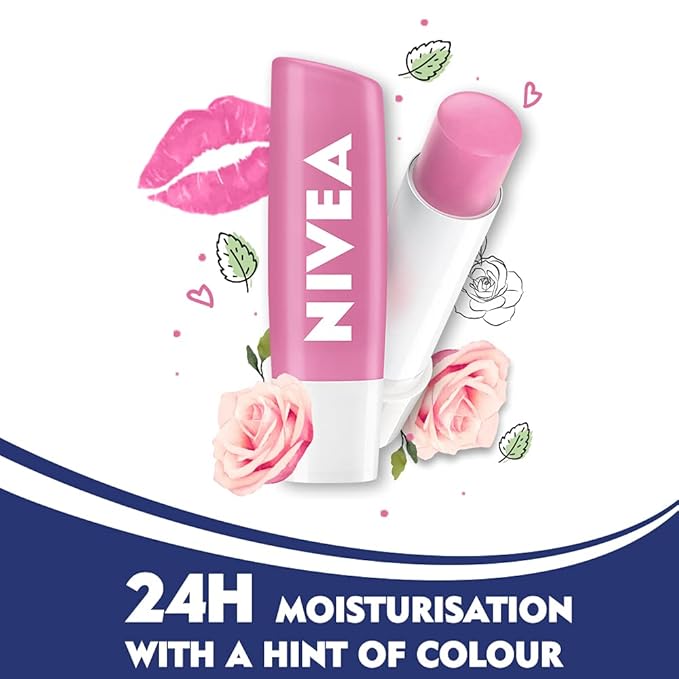 Nivea Lip Soft Rose Blister Pack-VivaGrace Women