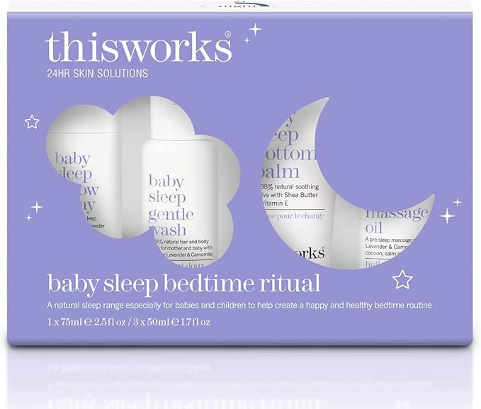 thisworks Baby Sleep Bedtime Ritual Gift Set, A Natural Sleep Range for Babies and Children, 1 Set-VivaGrace Women
