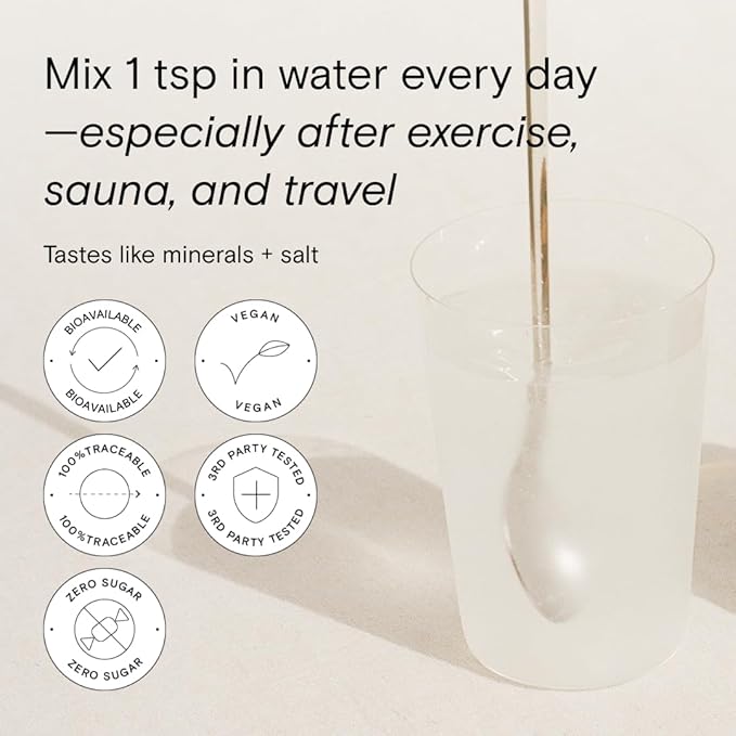 Moon Juice - Mini Dew Electrolytes Powder - Naked (Unflavored), 30 Servings - 2in1 Electrolytes & Minerals - Hydration Powder - Magnesium, Calcium, Potassium & Pink Salt - Sugar Free, Vegan, Non GMO-VivaGrace Women