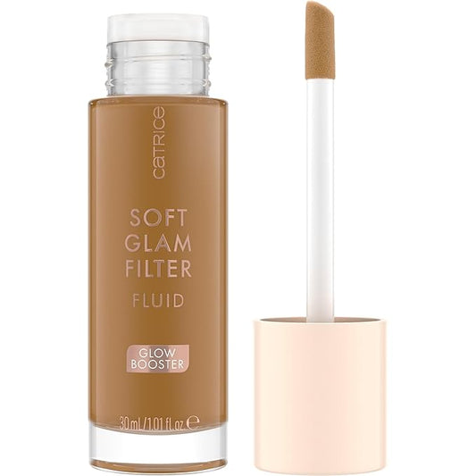 Catrice | Soft Glam Filter Fluid | Luminous Make Up Base & Highlighter for Radiant Complexion | With Vitamin E & Squalene | Vegan & Cruelty Free (80 | Tan - Deep)-VivaGrace Women