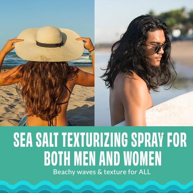 FoxyBae Sea Salt Spray for Hair - with Biotin - Texture, Texturizing, Volumizing, Thickening - for Men & Women - 8 Fl Oz-VivaGrace Women