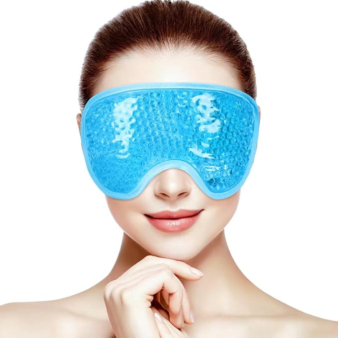 ONLYSKY BEAUTY Cold Eye Mask Cooling Gel Eye-Mask for Dry Eyes, Eye relax and Pressure Release as Gift for women (Blue)-VivaGrace Women