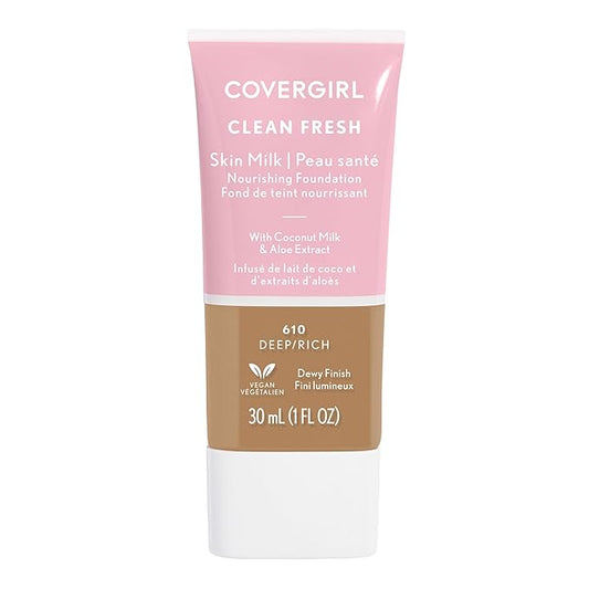 COVERGIRL, Clean Fresh Skin Milk Foundation, Rich/Deep, 1 Count-VivaGrace Women
