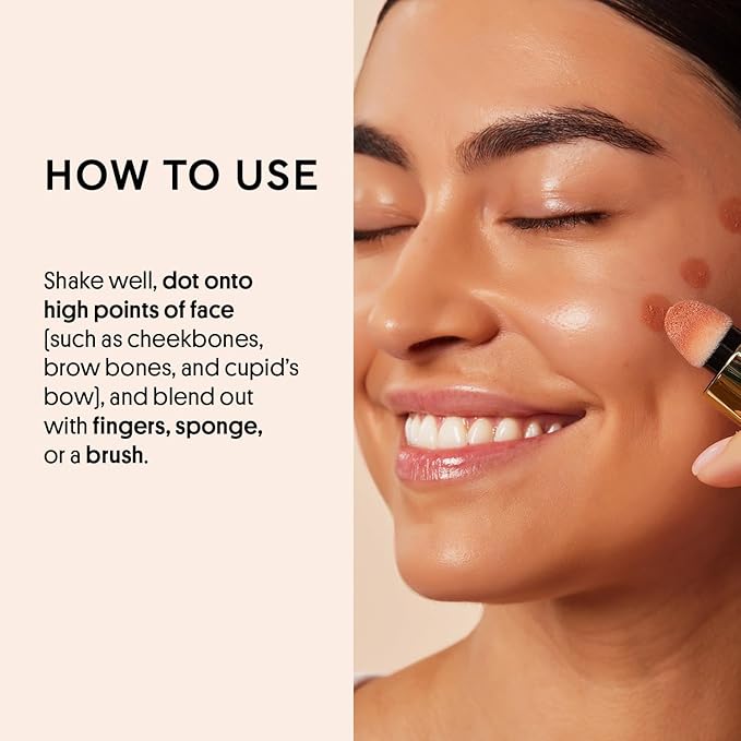 Winky Lux Cheeky Rose Liquid Highlighter, Gel Cream Blush Wand, Blendable & Buildable Pigment, Long Lasting Weightless, Nova-VivaGrace Women