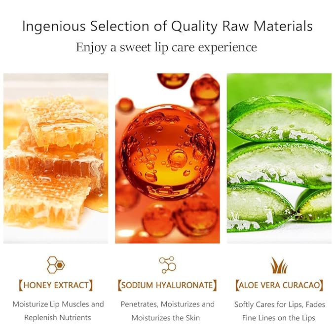 20Pcs Moisturizing Lip Mask, Restores Moisture Lip Care Mask for Dry Lips and Lip Lines Lips Overnight Lip Care, Gel Treatment Lip Masks Plumping Lips Mask (Yellow)-VivaGrace Women