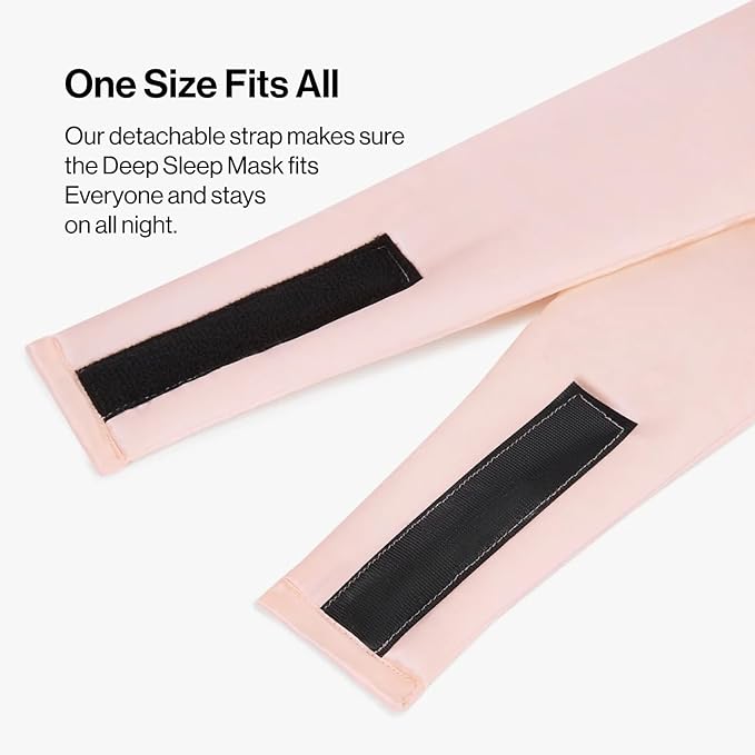 Dore & Rose Deep Sleep Mask Light Blocking, 23 Momme Mulberry Silk Eye Mask, Ultra Soft, Adjustable - Travel Sleeping Mask for Men & Women - Pink-VivaGrace Women