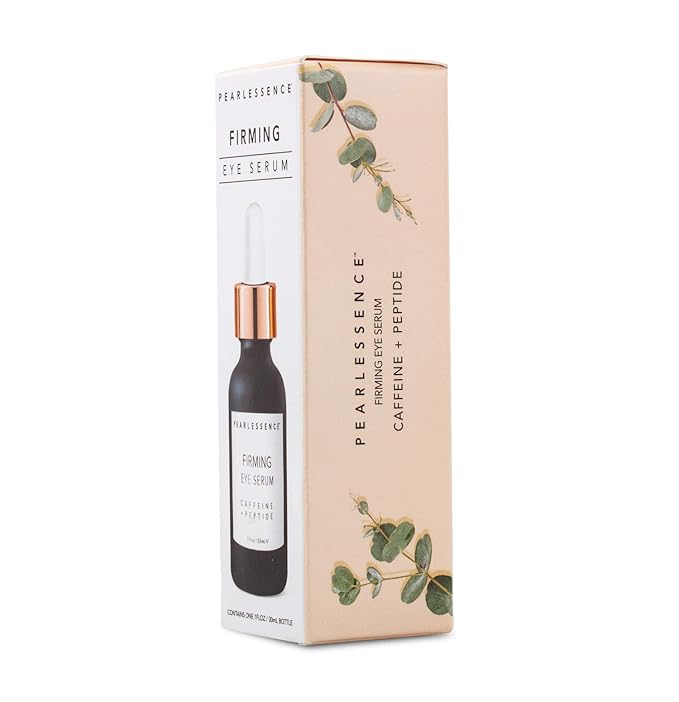 Pearlessence Firming Eye Serum with Caffeine + Peptide – Rejuvenates Puffy Eyes & Reduces Under Eye Bags | Made in USA & Cruelty Free (1oz)-VivaGrace Women