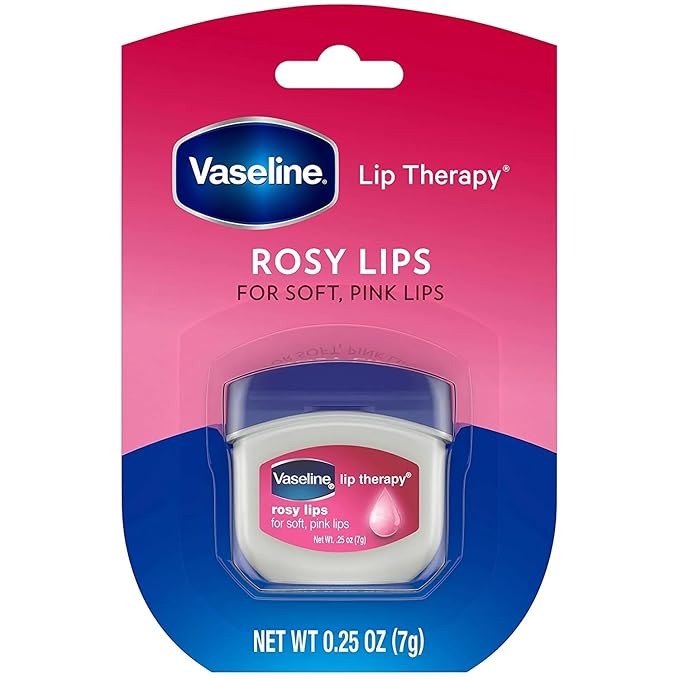 Vaseline, Rosy Lips, Lip Therapy.25 OZ, (Pack of 3), Violet, 75.0Ounce-VivaGrace Women