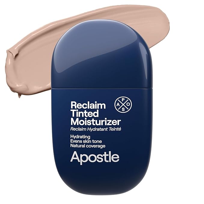APOSTLE Reclaim Tinted Moisturizer for Men (11 Mobay) - Niacinamide, Vitamin E, Squalane, Hyaluronic Acid, Tinted Face Moisturizer For Men. Hydrates, Evens Skin Tone, Reduces Fine Lines, 1 Fl. Oz.-VivaGrace Women