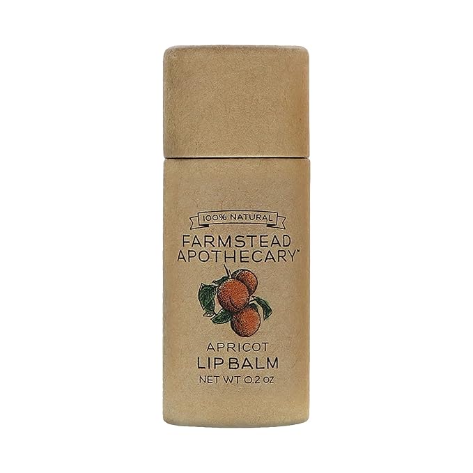 Farmstead Apothecary, Lip Balm Apricot, 0.25 Ounce-VivaGrace Women