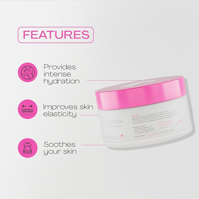 JESS BEAUTY | Twin Momma Belly Balm Lotion Coconut Oil & Avocado Oil | Skin Care Maternity Postpartum Essentials 4.4 fl oz-VivaGrace Women