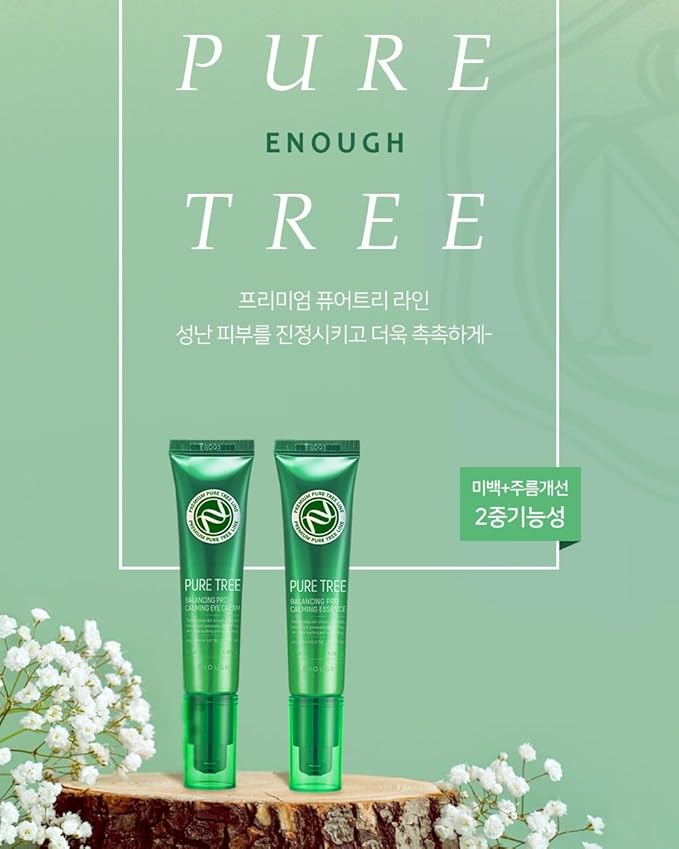 Enough Pure Tree Balancing Pro Calming Eye Cream - Soothes and Hydrates, 1.01 fl oz (30ml)-VivaGrace Women
