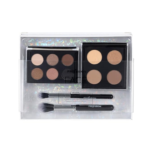 Profusion Cosmetics Complete Face Sculpting Collection for Festive Glam, Indulge in Luxury with Ultimate Makeup kit and Achieve Stunning Looks for Glamorous Holiday (Nude)-VivaGrace Women