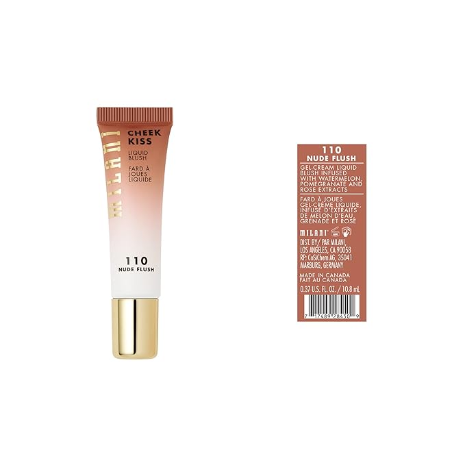 Milani Cheek Kiss Liquid Blush Makeup - Blendable & Buildable Cheek Blush, Lightweight Liquid Blusher and Cheek Color-VivaGrace Women