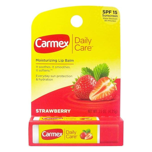 Carmex Click-Stick Moisturizing Lip Balm SPF 15 Strawberry 0.15 oz (Pack of 12)-VivaGrace Women