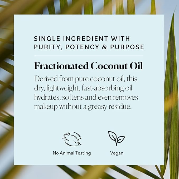 Sky Organics Fractionated Coconut Oil, Hydrating Dry Oil for Moisture, Massage and Makeup Removal, Suitable for All Skin Types, 100% Pure and Cold Pressed Multipurpose Body and Face Oil, 8 fl. Oz-VivaGrace Women