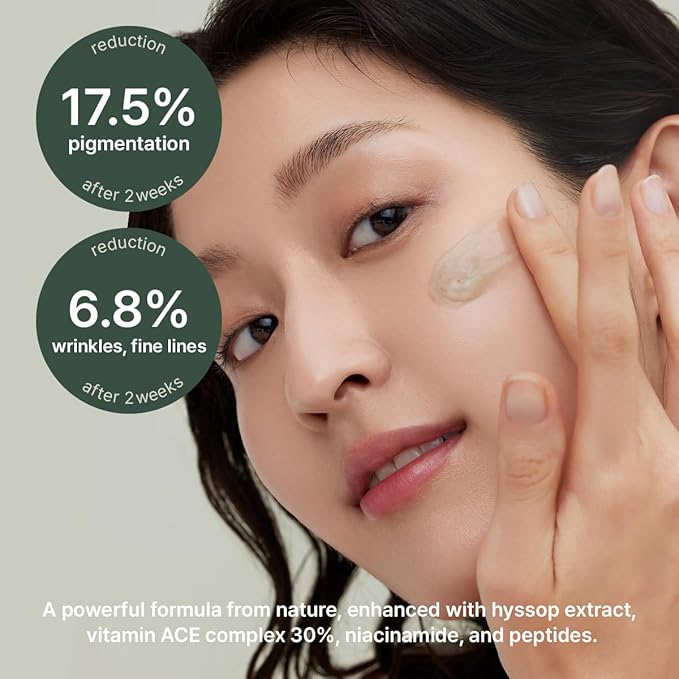 Glow Hyssop Overnight Face Mask Serum - hydrating & Anti-Aging Serum for younger looking Korean Glass Skin, 30% Vitamin A, C, E, 10% Niacinamide, Peptide-VivaGrace Women