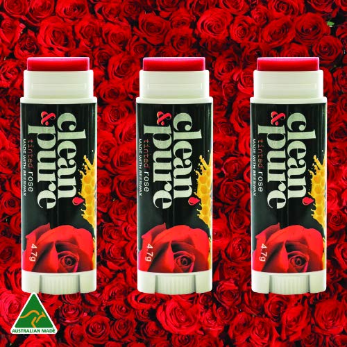 Bee Mine Lip Balm 3-Pack | Lip Care Set With 100% All Natural Beeswax | Vitamin E Oil | Flavored Lip Balm for Dry, Chapped Lips | Made in Australia……-VivaGrace Women