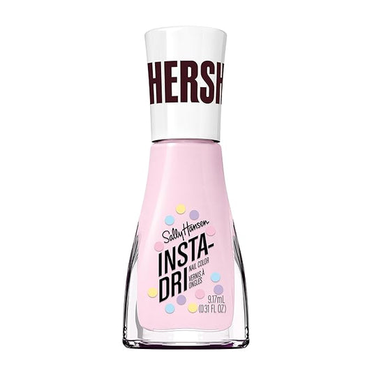 Sally Hansen Insta-Dri X Hershey's Cookies 'n' Creme Eggs, Pink Fever, Quick Dry, Long Lasting, Streak-Free Shine, Pink Nail Polish, 0.31 fl oz.