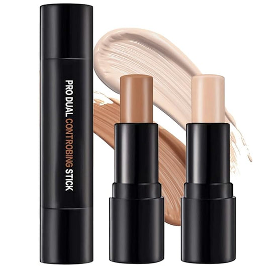 Double-End Contour Highlighter Stick Contour Stick, Face Highlighter, Contour Makeup Contouring Sticks Cream Concealer (5)-VivaGrace Women