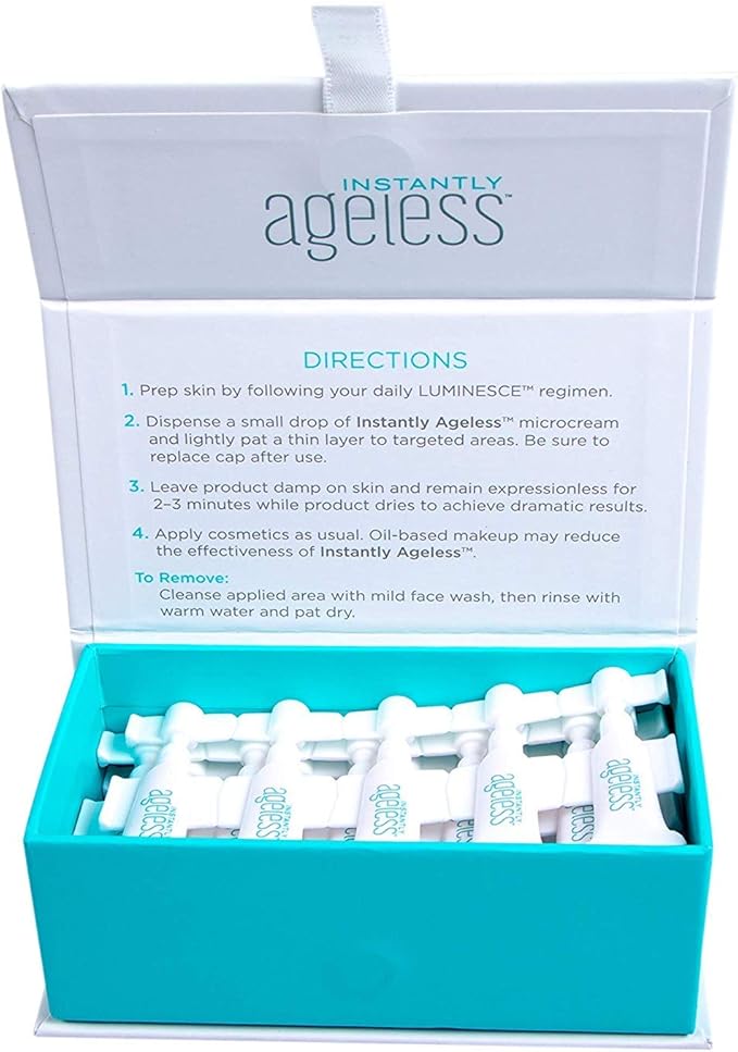 Instantly Ageless Facelift in A Box - Instant Eye Bag Remover Puffiness -1 Box of 25 Vials - Instant Under Eye Bags Remover - Wrinkle Tightener - Instant Wrinkle Remover for Face Instant Lift-VivaGrace Women