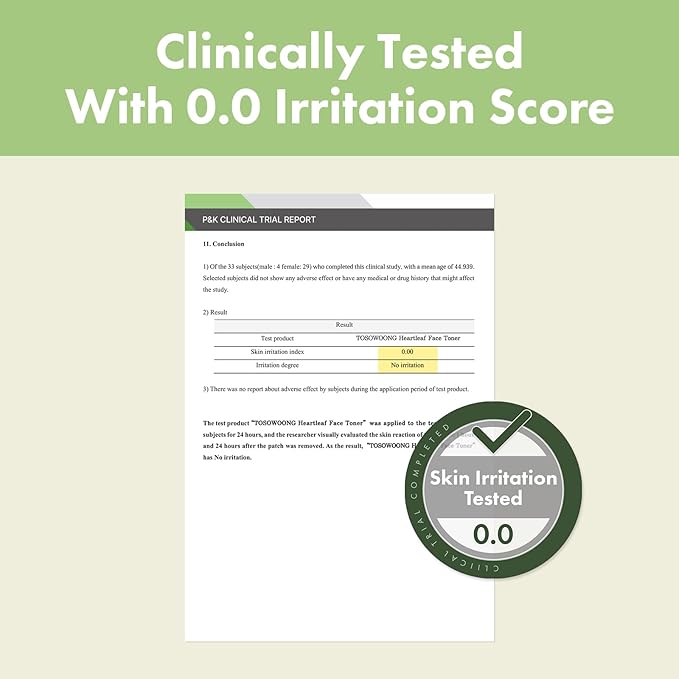 Heartleaf Face Toner with 970,200ppm Heartleaf Water, Centella, Hyaluronic Acid, Witch Hazel, Trouble Care, Acne-Prone, Calming, Hydrating, Purifying, Korean Skin Care, 250ml, 8.45 fl.oz.-VivaGrace Women