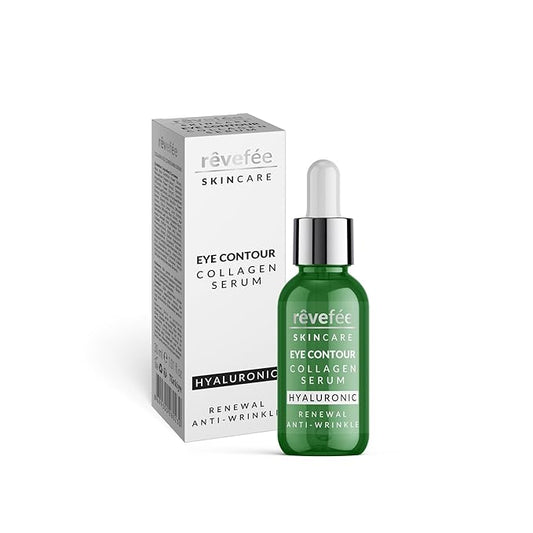 collagen hyaluronic eye serum; reduces dark circles, puffiness, fine lines and eye bags., Yellow-VivaGrace Women