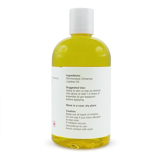 Soapeauty Golden Jojoba Oil | 100% Pure & Natural | Unrefined, Cold Pressed, Hexane Free | Moisturizing Oil for Skin, Face, Hair & Nails | 12 fl oz-VivaGrace Women
