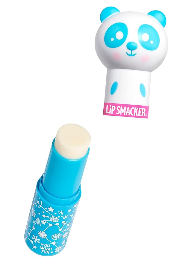 Lip Smacker Lippy Pals Panda Holiday, Flavored Moisturizing & Smoothing Soft Shine Lip Balm, Hydrating & Protecting Fun Tasty Flavors, Cruelty-Free & Vegan - Eggnog-VivaGrace Women