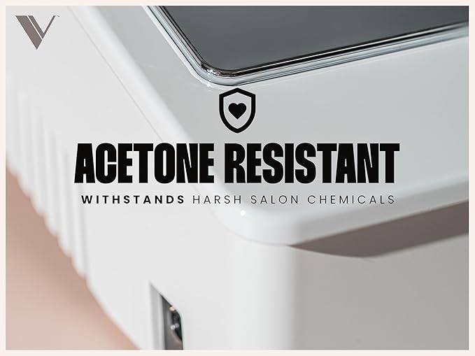 V Beauty Pure Nail Fan Dust Collector - Nail Dust Extractor and Catcher Vacuum, Sleek, Lightweight, and Adjustable Salon Fan with Activated Charcoal Filter, Acetone-Resistant Design-VivaGrace Women