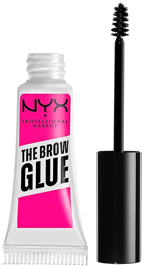 NYX PROFESSIONAL MAKEUP Plump Right Back Plumping Serum & Primer, With Hyaluronic Acid & The Brow Glue, Extreme Hold Eyebrow Gel - Clear-VivaGrace Women