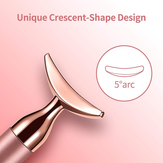 2-in-1 Face Massager Roller Electric Face Roller, 3D Roller and Crescent-Shape Face Massager Kit for Face Skin Care Tools-VivaGrace Women