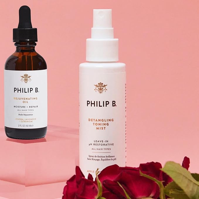 PHILIP B Detangling Toning Mist pH Restorative 2 oz. (60 ml) | Un-Tease Tangles, Leaves Hair Glossy, Smooth and Frizz-Free-VivaGrace Women
