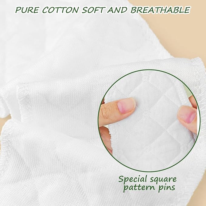 16 Pack Cotton Tummy Liners and Bra Liners Set for Sweat Rash Skin Folds Plus Size Women Sweating Supplies-VivaGrace Women