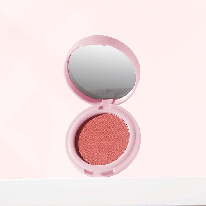 Mally Beauty Bulletproof Powder Blush - Confident Coral - Long-Lasting Flush of Color - Compact Blush Powder Makeup - Matte Finish-VivaGrace Women