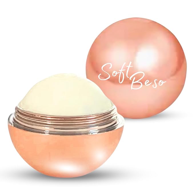 SoftBeso Lip Balm (Rose Gold-Vanilla) Flavored Lip Care | Lip Balm for Beautiful, Soft Lips | For Dry and Chapped Lips| Vegan| Clean ingredients-VivaGrace Women