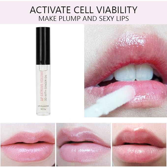 Lip Plumper Lip Enhancer Maximizer Gloss Moisturizing Lip Plumping Balm Serum Fuller Lips Lip Enhancer Lip Plumping Balm Lip Plumping Serum-VivaGrace Women