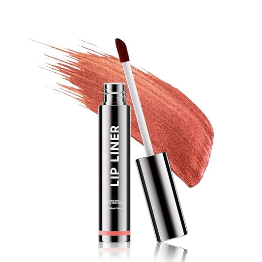 Lip Liner Stain Peel off - Waterproof & Long Lasting Peel Lip Stain Non-Stick Cup, Enhancing Complexion & Nourishing for All Skin Types, Create A Natural Lip Color (Rose, 1 Count)-VivaGrace Women