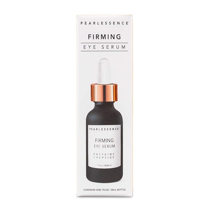 Pearlessence Firming Eye Serum with Caffeine + Peptide – Rejuvenates Puffy Eyes & Reduces Under Eye Bags | Made in USA & Cruelty Free (1oz)-VivaGrace Women