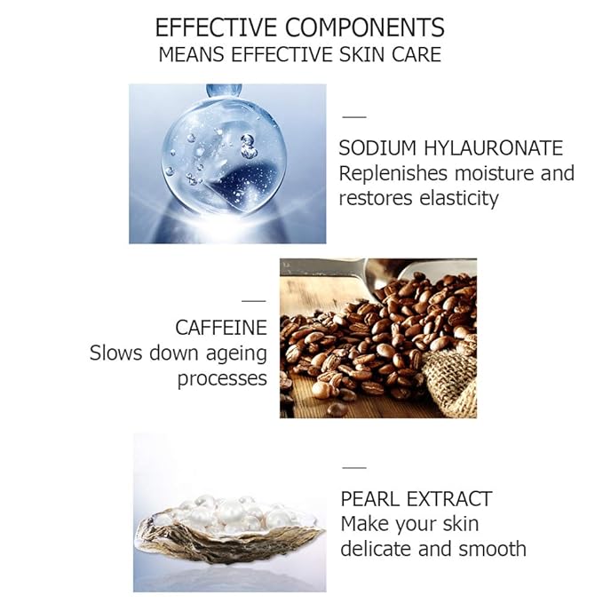 VENZEN Advanced Elastic Delicate Pearl Eye Essence Eyes Blooming Moving Smooth Moisturizing Massaging Tool-VivaGrace Women