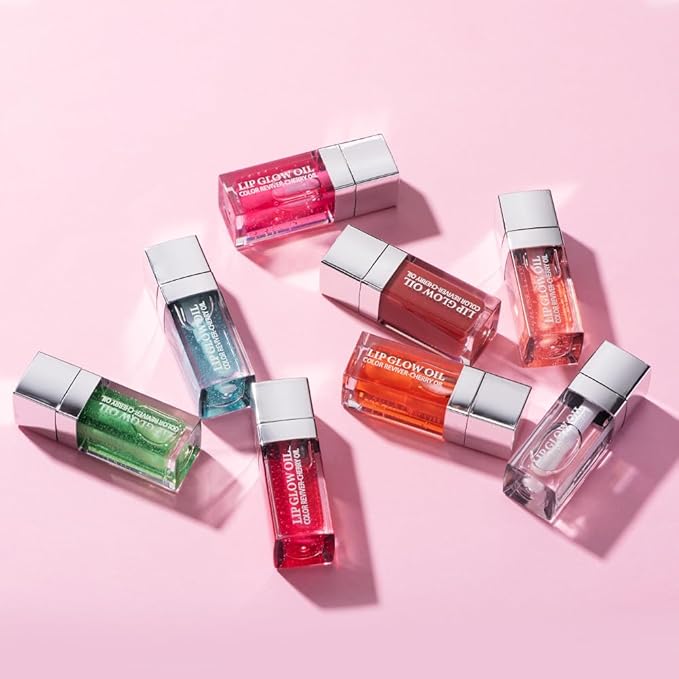 Plumping Lip Oil, Long Lasting Hydrating Lip Gloss Tinted Lip Balm Non-sticky Revitalizing, Tinting Lip Care Oil for Dry Lip (CORAL)-VivaGrace Women