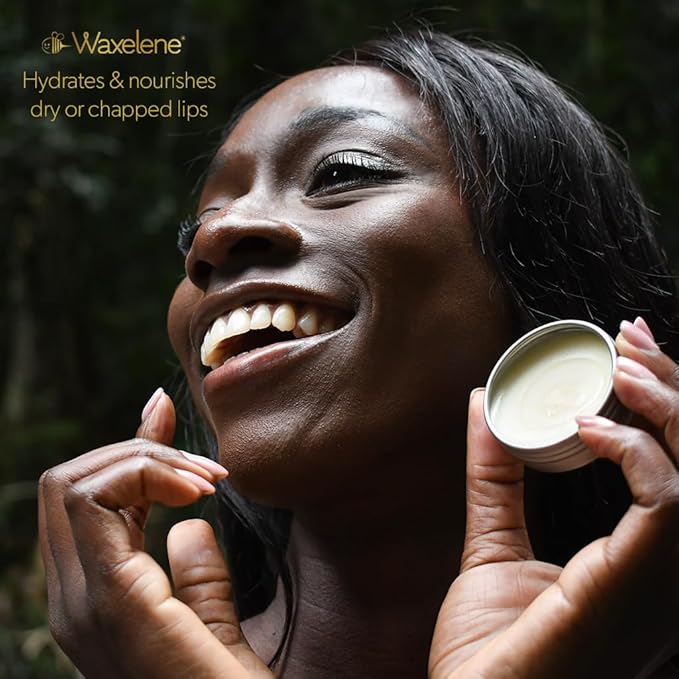 Waxelene Original Aerated Lip Balm Tin 4pc, Best Lip Balm Ever Organic Multipurpose Ointment Baby Eczema Dry Sensitive Skin Body Hand Face Moisturizer-VivaGrace Women