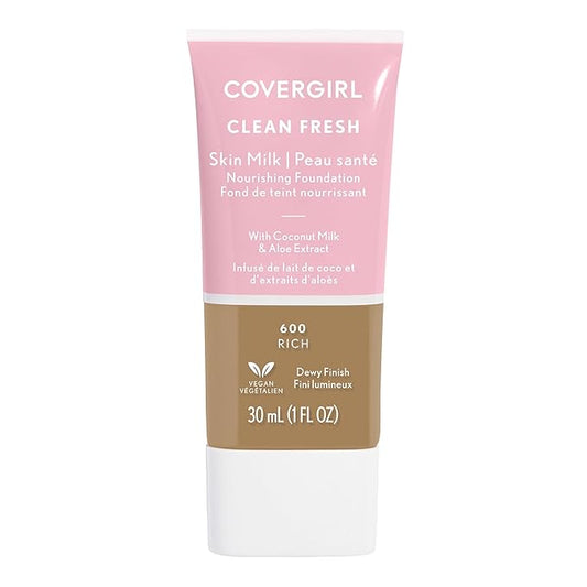 COVERGIRL Clean Fresh Skin Milk Foundation, Rich, 1 Fl Oz (Pack of 1) (packaging may vary)-VivaGrace Women